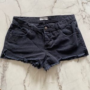 Black Free People cut off shorts size 29